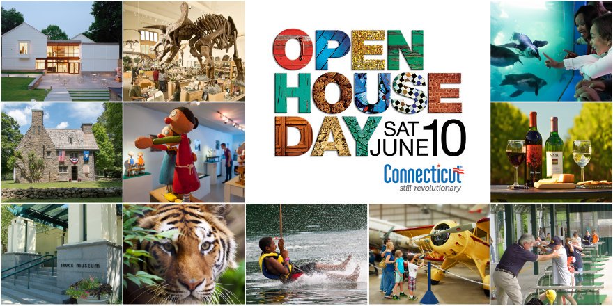 CTDECD's tweet photo. Hear about Open House Day, then go -- and find out why #CT tourism is a $14.7B industry. https://t.co/I40A3Ewax3 @CTvisit https://t.co/PdxiGS37WF