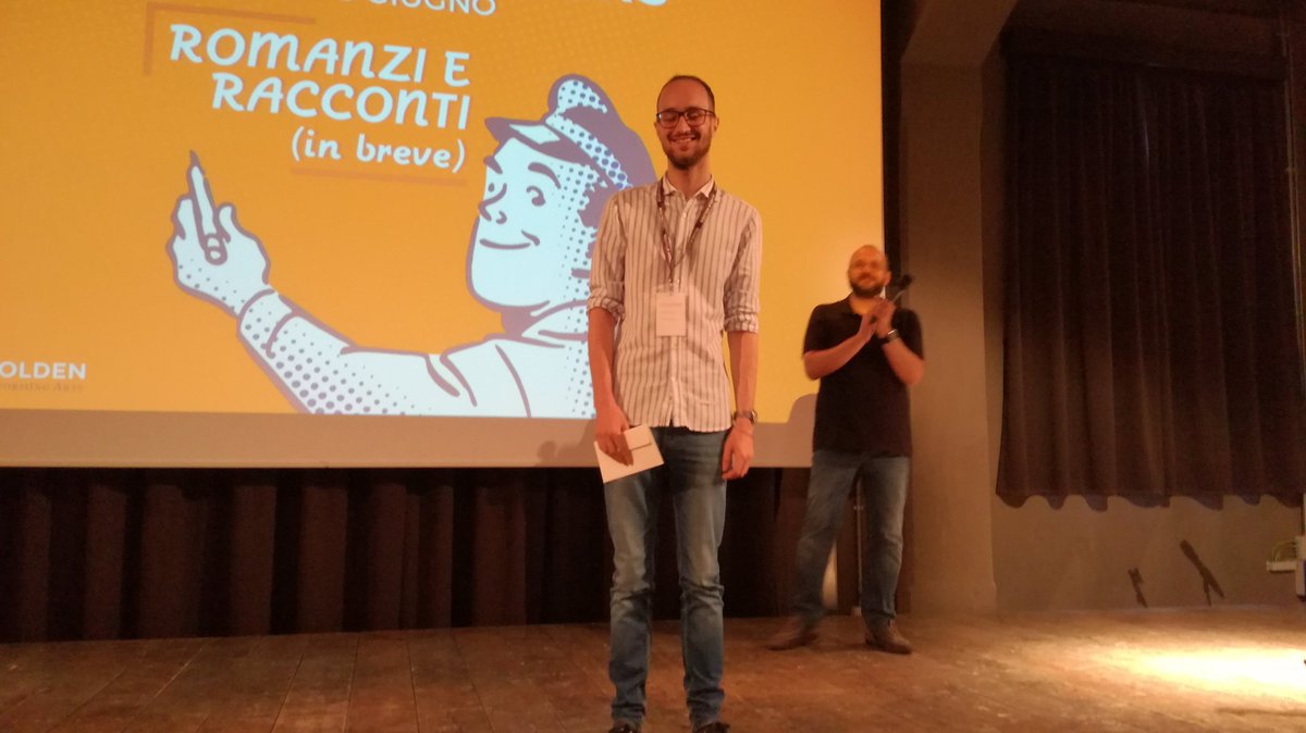 MartinoGozzi's tweet photo. E il premio Phoebe di oggi va al nostro Raffaele Cataldo per il suo "Di me non sai"! Sul palco con il nostro @mauroberruto!
#OpeningDoors https://t.co/u07Bn9hGaz
