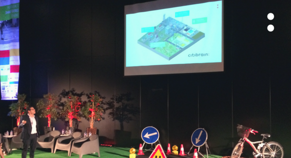 Citibrain's tweet photo. #citibrain spoke about its #smartsolutions for tomorrow's cities at @zoomsmartcities ! #ZOOMSC17 #smartcities https://t.co/VOhmUj6ggr