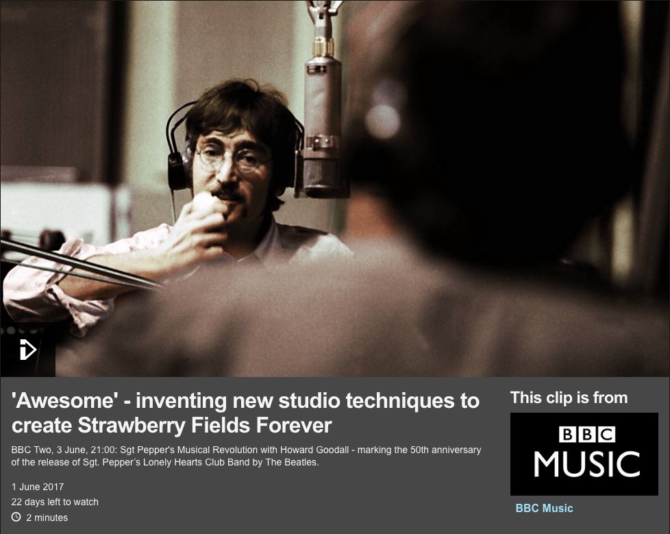 The Beatles Recording Strawberry Fields Forever Watch Sgtpepper S Musical Revolution With Howard Goodall On The c Iplayer T Co Onu9hbw9rt T Co 7ojgy635mq The Beatles Recording Strawberry Fields Forever Watch Sgtpepper S Musical Revolution With Howard Goodall On The c Iplayer T Co Onu9hbw9rt T Co 7ojgy635mq