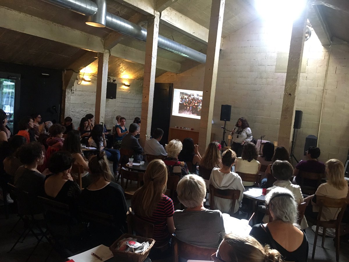 brava_ngo's tweet photo. There is no legality to our shelters, government threatens to raid them. @Yanar_Mohammed on her work for women in Iraq #vdf17 #defendher https://t.co/SnbvXnZX6v