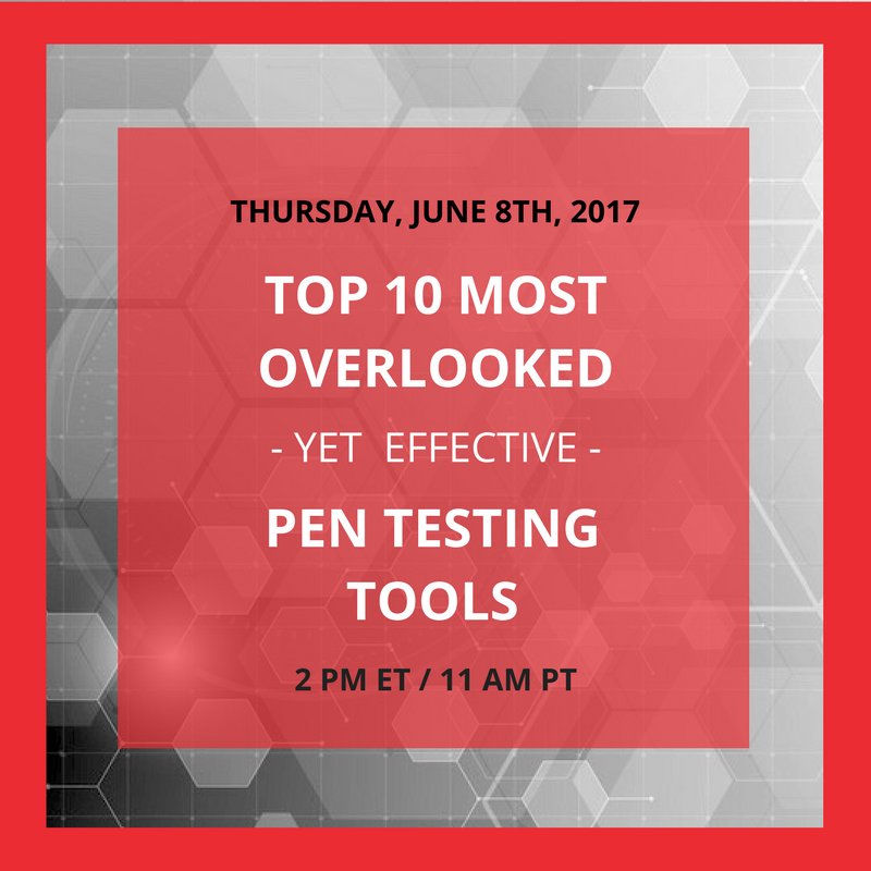 nopsec's tweet image. Join us today at 2 PM ET for our Top 10 Most Effective #PenTesting Tools Webinar ow.ly/XRpT30cndqr #InfoSec #AdversarialSimulation