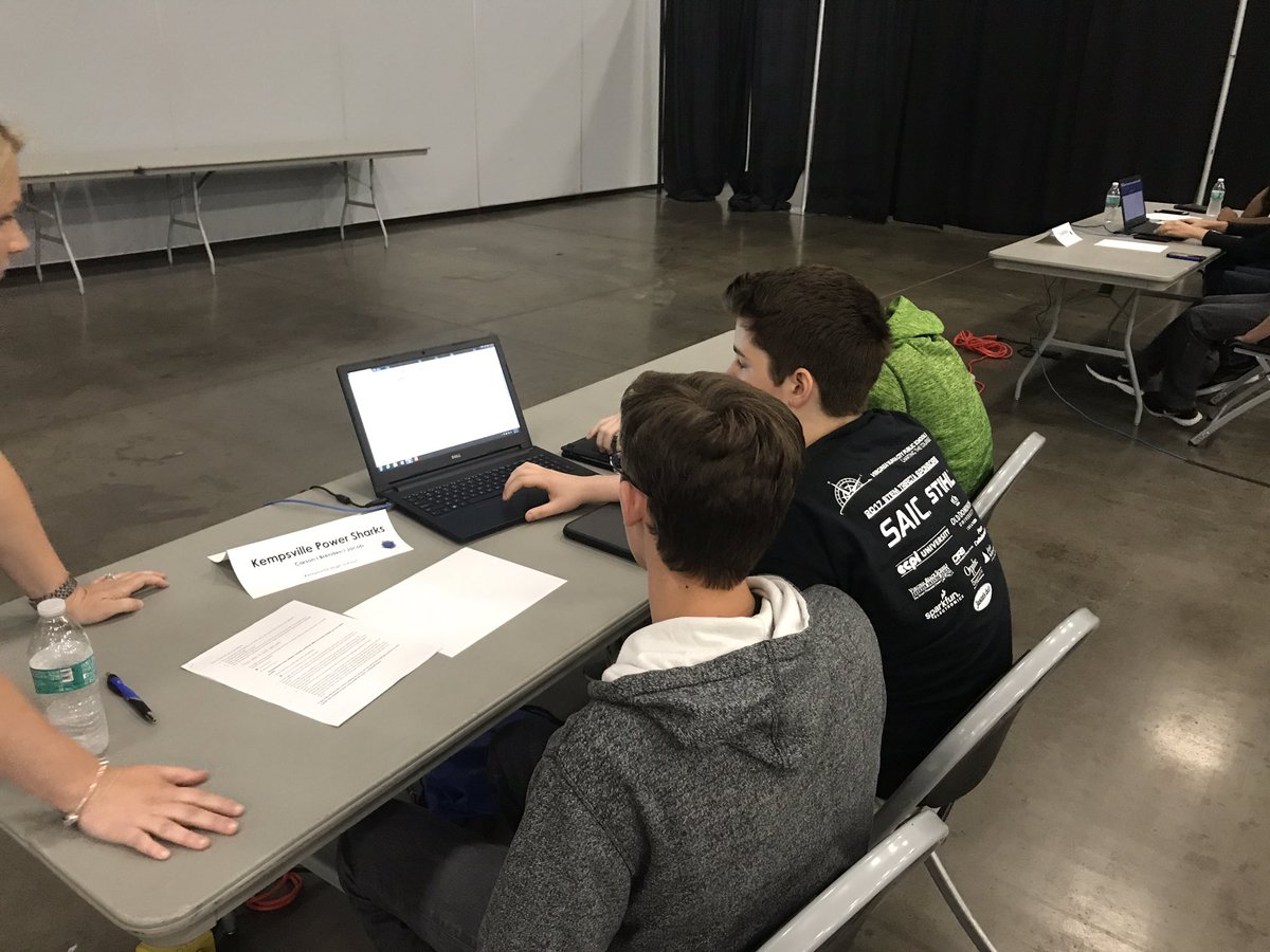 MsMeghanTimlin's tweet photo. @KHS_Chiefs @KempsAcademy Cyber Security Team in action!! #STEMTrifecta2017 #wearevbschools #ebaproud #chiefpride https://t.co/HclEp0lQnR