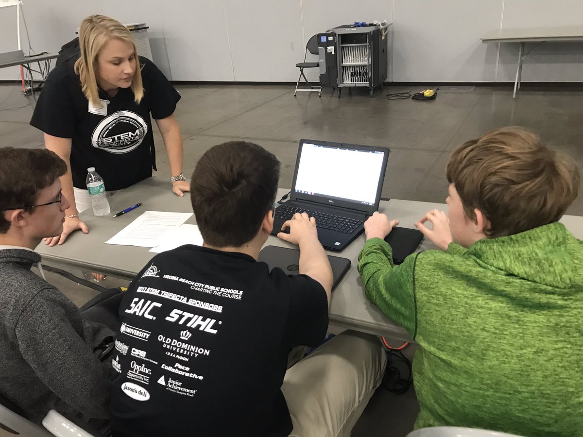 MsMeghanTimlin's tweet photo. @KHS_Chiefs @KempsAcademy Cyber Security Team in action!! #STEMTrifecta2017 #wearevbschools #ebaproud #chiefpride https://t.co/HclEp0lQnR