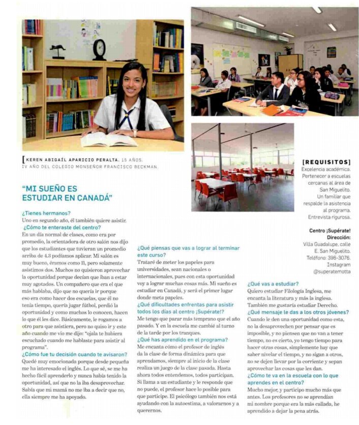 Gracias a Revista K Lucero y Alberto <a href="/prensacom/">La Prensa Panamá</a> por visibilizar a jóvenes que  buscan superarse @CESUFAM #Panamá #educación #Motta