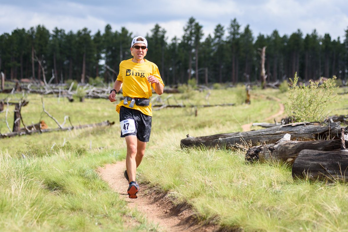 BingBeverage's tweet photo. Bing's own ultra-trail #runner Drew took 12th place overall at the #NorthFork50 in Pine, #Colorado! Finishing in 9 hours 34 minute, Go Drew! https://t.co/0YpeJQtT0s