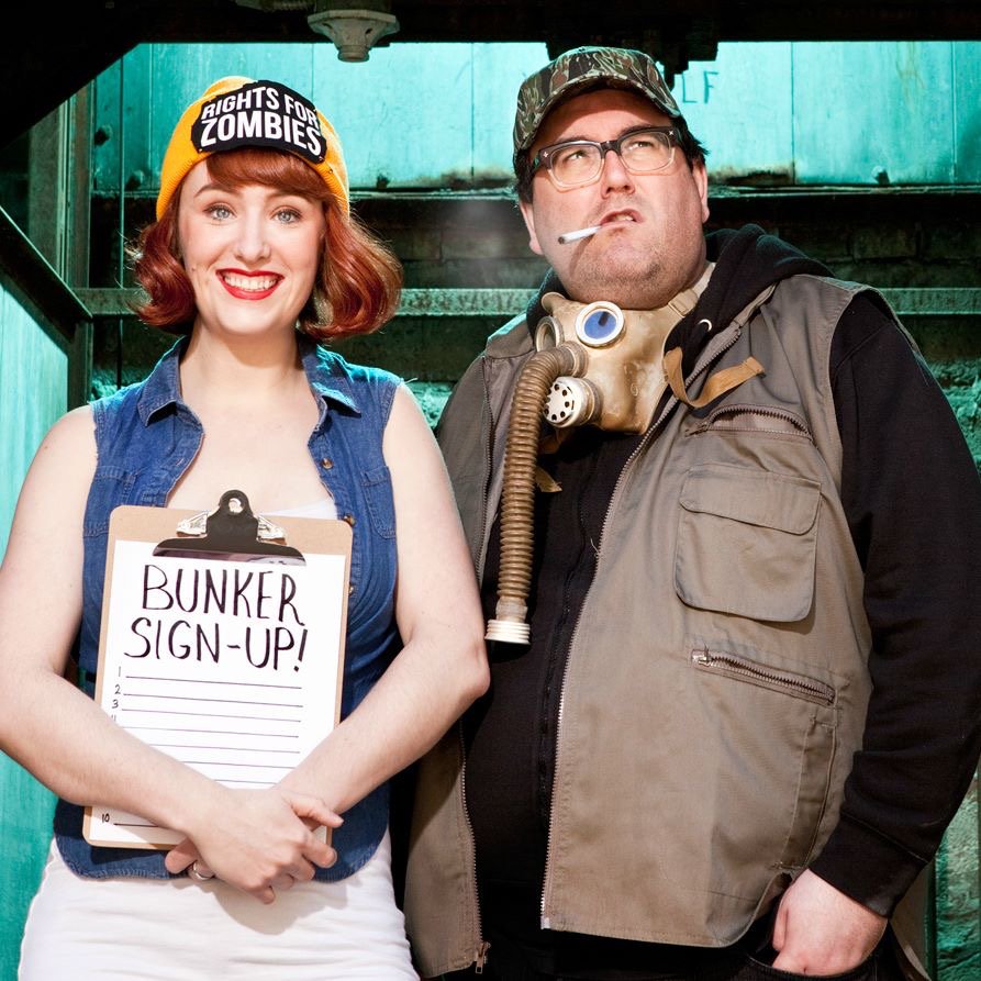 FringeFemmeTO's tweet photo. Welcome to the Bunker! at the @Toronto_Fringe is co-created by @clareblackwood and directed by @AlisonLouder. #FringeFemmeTO https://t.co/WJD3w0i2wT
