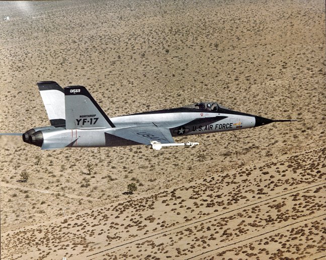 NG_Careers's tweet image. Northrop’s YF-17 Cobra made its first flight on June 9, 1974. It was developed into the F/A-18 Hornet. #TBT