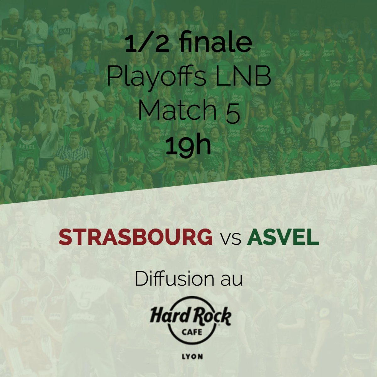 LDLCASVEL's tweet photo. Amis lyonnais, RDV au @HRCLyon demain soir pour suivre le match 5 face à la @sigstrasbourg ! 🏀 #SIGASVEL #PlayoffsLNB #ObjectifBack2Back https://t.co/BLb0C8Gauu