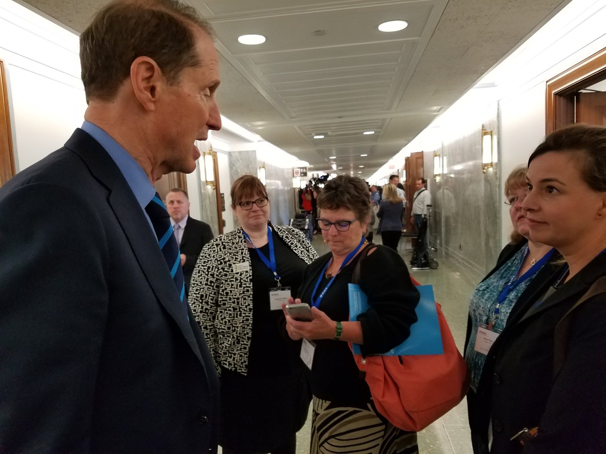 JesseKennedyRN's tweet photo. Fresh out of the Comey testimony and eager to talk healthcare with nurses! #ANAHillDay @ANANurses https://t.co/pCGPh4Z63z