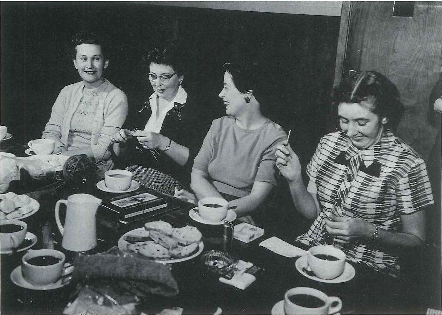 #TBT 1940s Y United Kingdom Club for newcomer war brides - a welcoming place to connect with friends like Edna Coupe,Marg Carmichael. #Y100