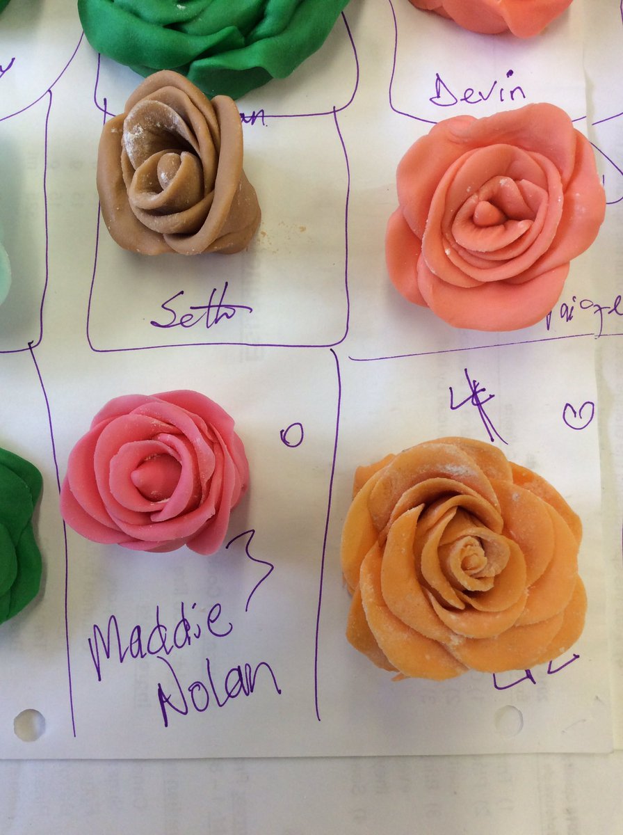 PomegranateGFE's tweet photo. Final work by Gr.10 students. #fondant roses @FESSROCKS @skillsontario @dsbn @gretz1963 @StamfordNation @BDSSCOOP @gustomaximus https://t.co/MKWMSAPuIq