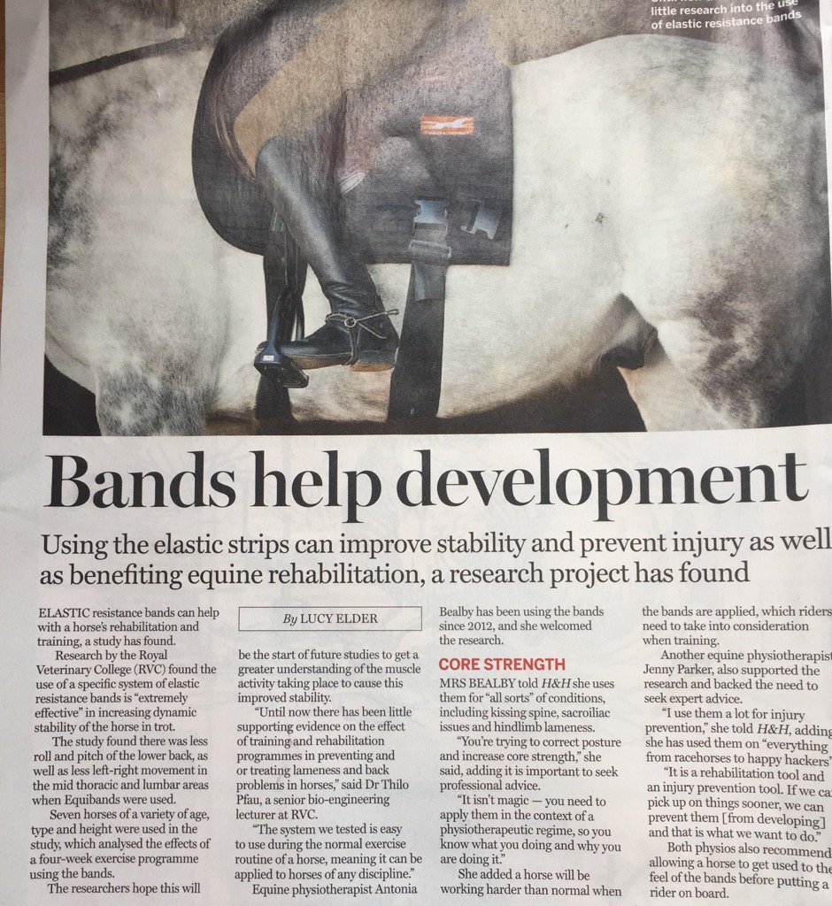 H&amp;H article about the Equibands with some input from <a href="/equineathleteUK/">Antonia Bealby</a> 😊
