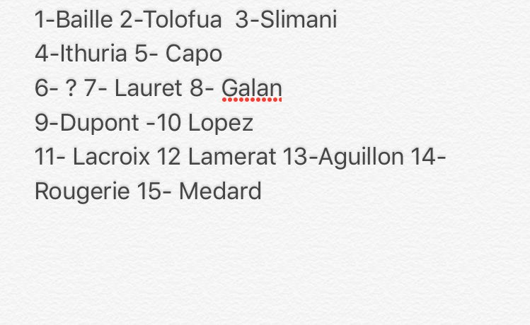 AudreyLaff0rgue's tweet photo. Mon #XvType pour le #Top14 cette année :
Cc @RugbyCleek @BarretSca @ArnaudRey9 @JMLLENSE @JulienPlazanet @AlexandrePriam @CharleneBourlon https://t.co/rQARvw7X4O