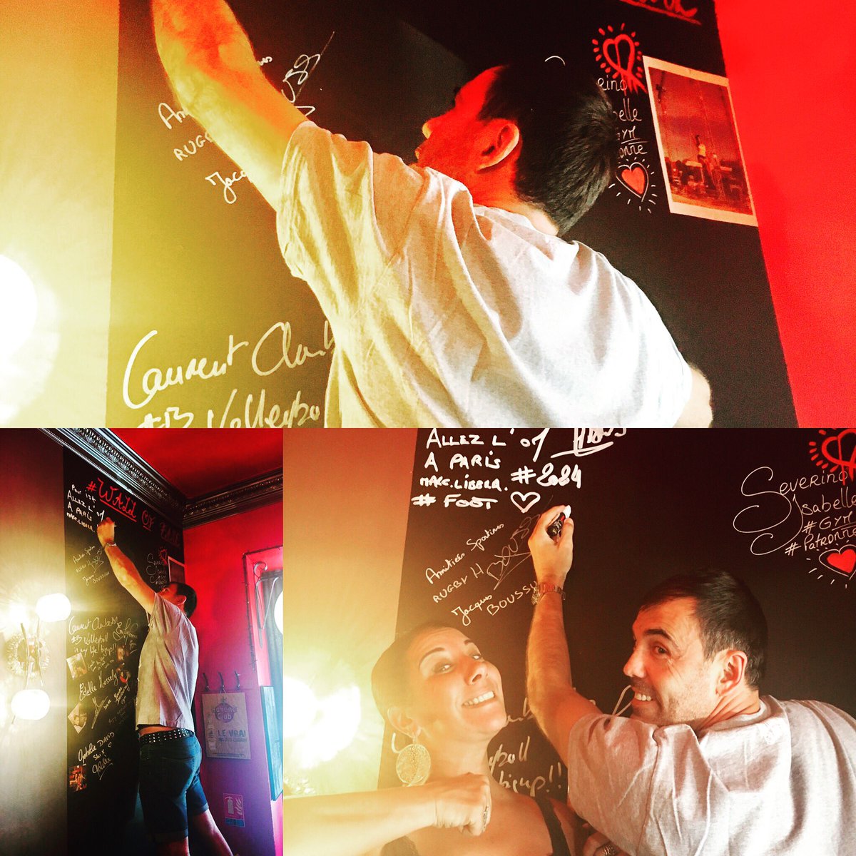 RestoRouge's tweet photo. Le gars veut ma #mort à #paris #foot @marclibbra #om #rouge#bar#resto#republique #wallOfFame ⚽️⚽️⚽️@isabelleseverin 😱😱😱 https://t.co/MFA7uFPbAD