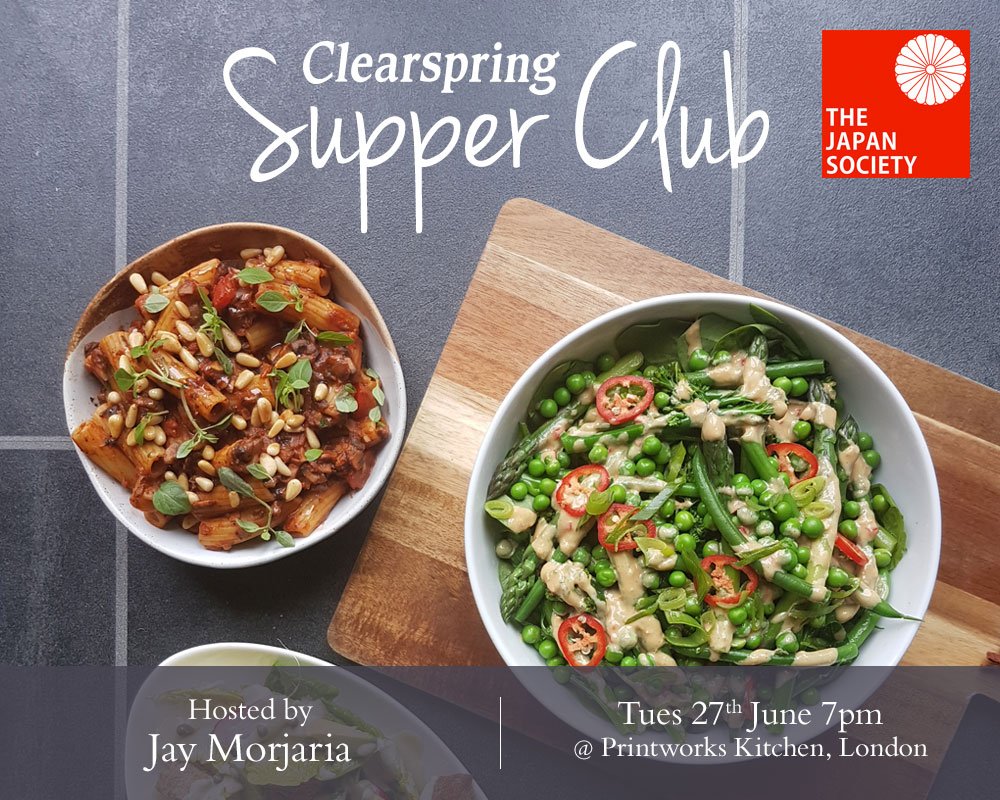 ClearspringUK's tweet photo. Delighted to be hosting a #Miso Inspired #SupperClub with @japansocietylon @chefjaymorjaria @PrintworksK: https://t.co/aVsC9u8TZ0 #Vegan https://t.co/mDQilCm3mM
