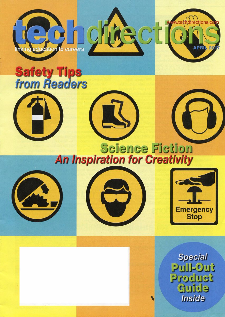 ShampTechEd's tweet image. Great News! @ShampTechEd was #published in an article in #TechDirections Magazine on #safety #teched @WeberTechEd @WeberMiddle #STEM