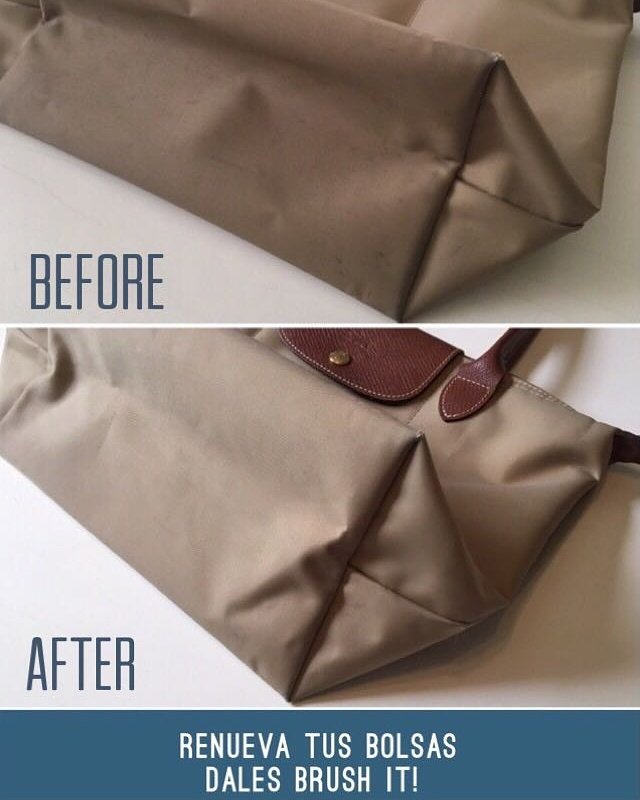 brushitmex's tweet photo. ¿Qué esperas para renovar tus bolsas? 
Dales #Brushit 
Las dejamos #comonuevas https://t.co/vuEkXMlQh1