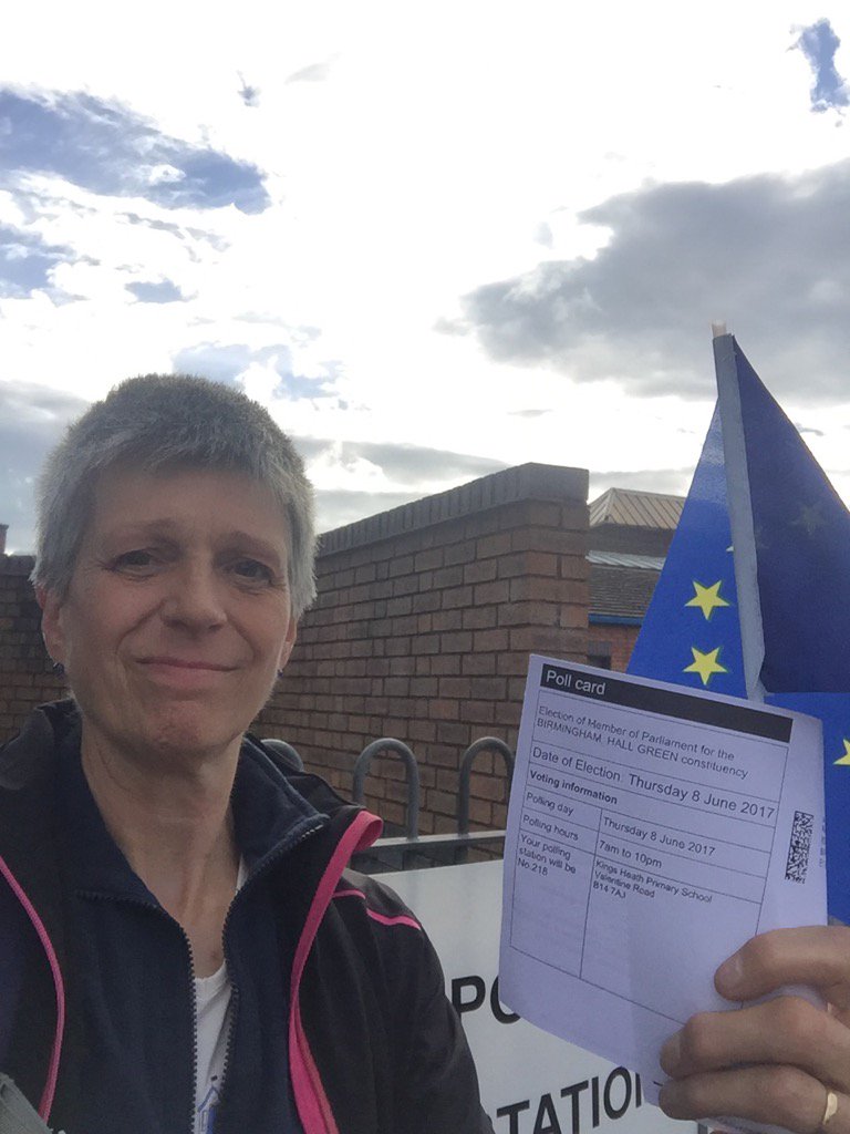 Voting for my pro EU candidate <a href="/Jerry4MP/">Jerry Evans</a> in #HallGreen #moseley <a href="/euinbrum/">EU IN BRUM #FBPE</a> <a href="/LibDems/">Liberal Democrats</a>