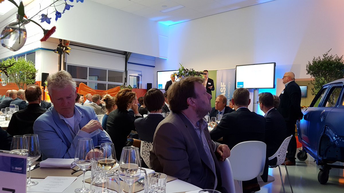 At the opening of the <a href="/BASF/">BASF</a> experience center! #colourfulfuture