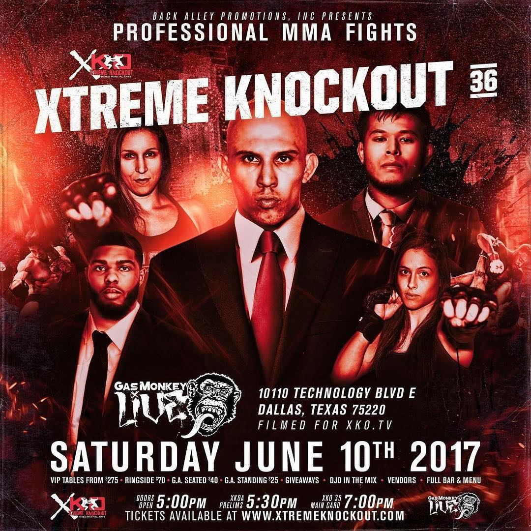 ReachAdvantage's tweet photo. #RAMMA Will be out at @GasMonkeyLive this #weekend for some #Kickass #MMA action! @XTREMEKNOCKOUT's #XKO36! #DFIGHTW See Y'all There! #DFW https://t.co/GZsIr2ERME
