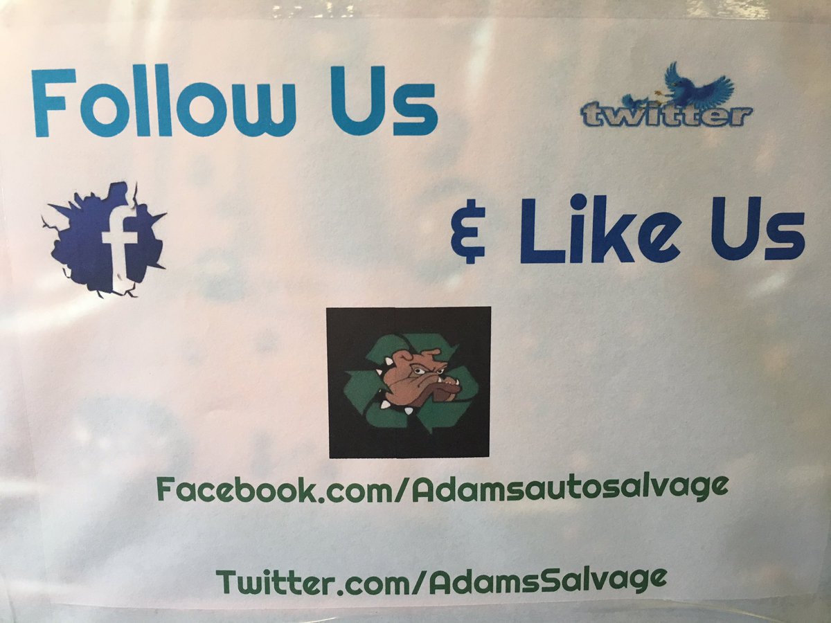 Adam's Auto Salvage (AdamsSalvage) Twitter