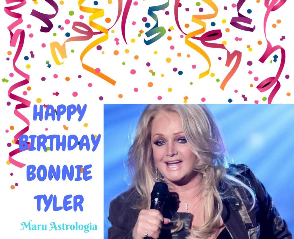 HAPPY BIRTHDAY BONNIE TYLER!!!   