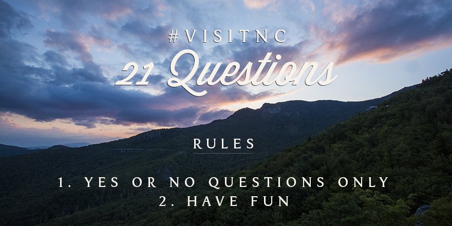 VisitNC's tweet photo. 🚨 Let's play 21 Questions 🚨
 
We're thinking of an attraction in North Carolina. You have 21 questions to name that place. Go! https://t.co/mQuoACYubr