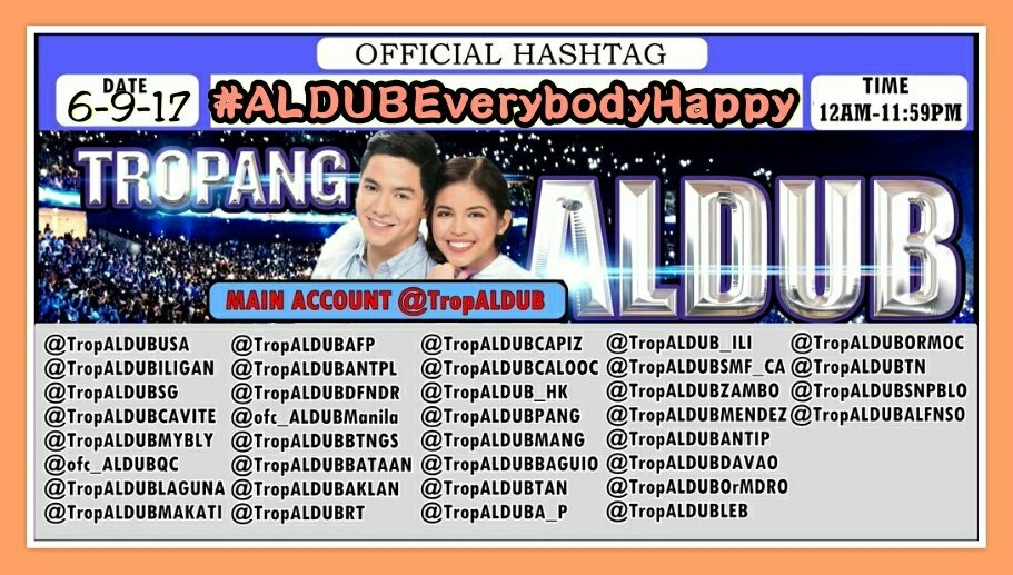Yes We Are Happy🎉 #ALDUBEverybodyHappy
<a href="/ALDUBHashtagSQ/">ADN HASHTAG SQUAD</a>
<a href="/yodabuda/">YodaBuda</a>
@OFCALDubKoTo
<a href="/AlDubBigBoyz/">AlDubForTheBigBoyzᴬᴰᴺ</a>
<a href="/ALDUBNation/">ALDUBNation</a>
@ALDUB_inARTeam
<a href="/AIFam16/">Ang SALTIK Infinity</a>
<a href="/imcr8d4u/">🇸🇦 Don Juan de Mculit™ 🇵🇭</a>