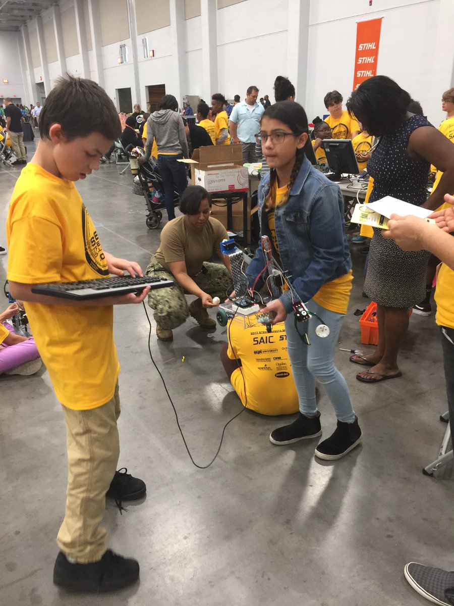 VBGifted's tweet photo. Problem solving at its finest! Brookwood ES preserving through to the end. #stemtrifecta2017 https://t.co/yhn2XiQC6E