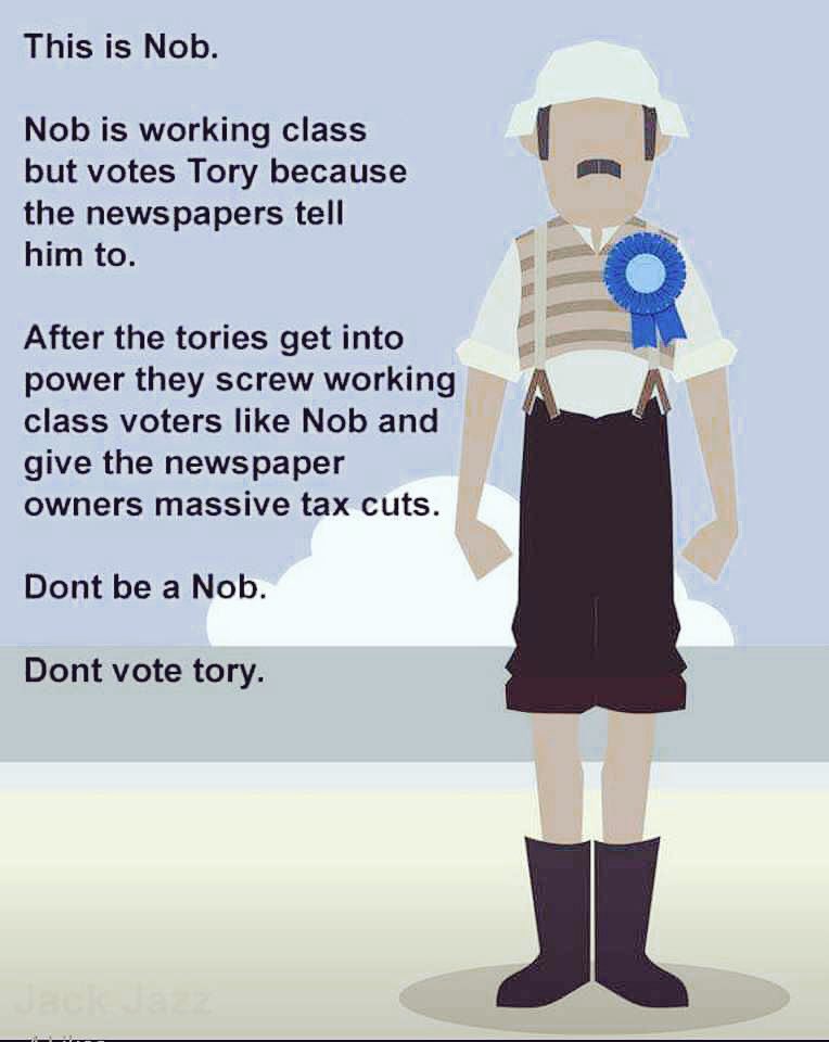 shoaibkb7's tweet photo. Don't be a knob. Don't vote Tory 😂😂 in Scotland - SNP. In England - Labour

 #DontVoteTory #GetTheToriesOut #VoteSNP #VoteLabour https://t.co/hlBc9jECdv