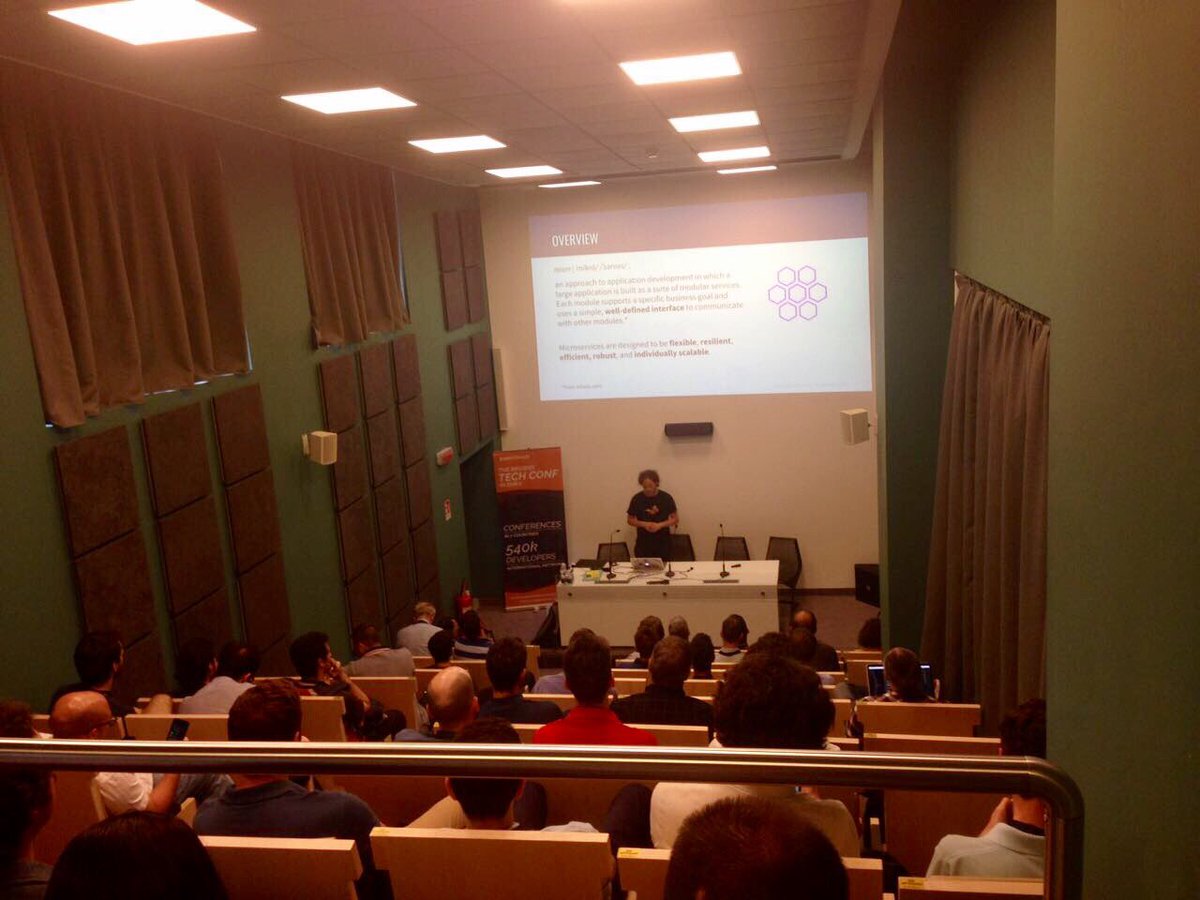 CodemotionIT's tweet photo. Here are some pics of our #AperiTech with @liuggio #AlessandroDavid and @joerg_schad Thank you all! #Containers #Meetup #Milan @HPE_IT https://t.co/v3G1sqBxIE