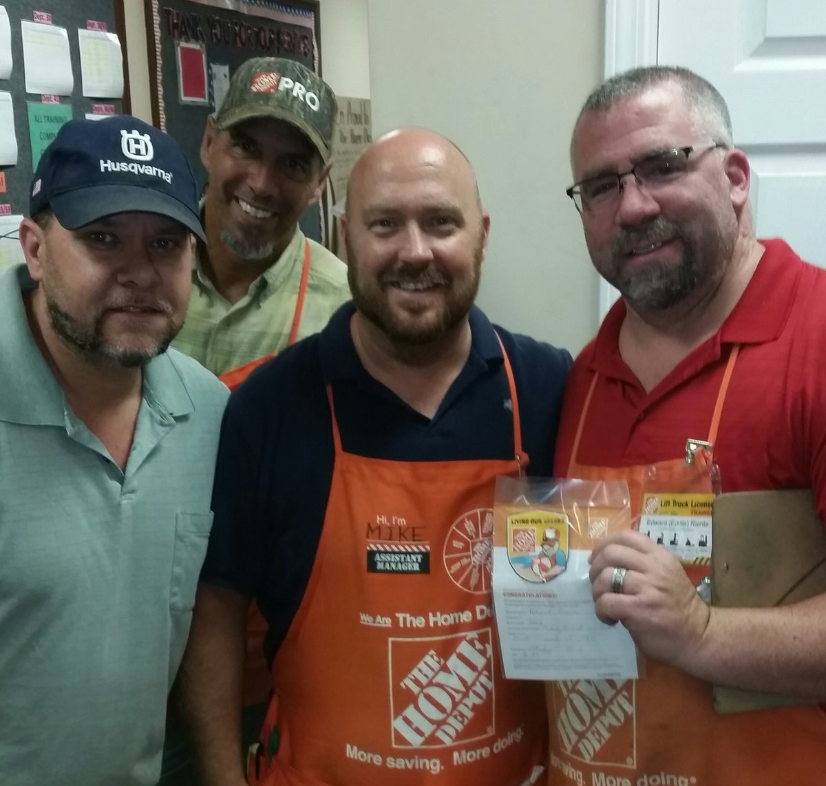 Congrats Eddie on being DSUP of the Month! #steelecreek #homedepot @JoeBechtelTHD <a href="/eric_tweddle/">Eric Tweddle</a> <a href="/mikeyoungsr15/">Mike</a>