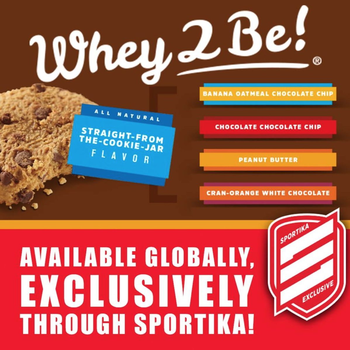 Whey_2_Be's tweet photo. #whey2be is now available through @sportikaexport worldwide!!🍪🍪 #protein #cookies #whey https://t.co/mBlwnIRBQ5