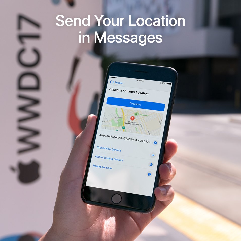 Send your location in Messages