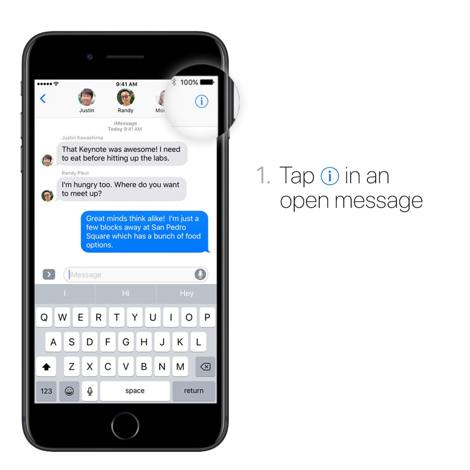1. Tap Information in an open message.