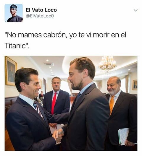 Formato7oficial's tweet photo. #MemeF7 Así reaccionó Peña cuando vio a DiCaprio
#Formato7 #EPN #VaquitaMarina #ONU https://t.co/ADcVoVRMxf https://t.co/XBnnGQuz2g