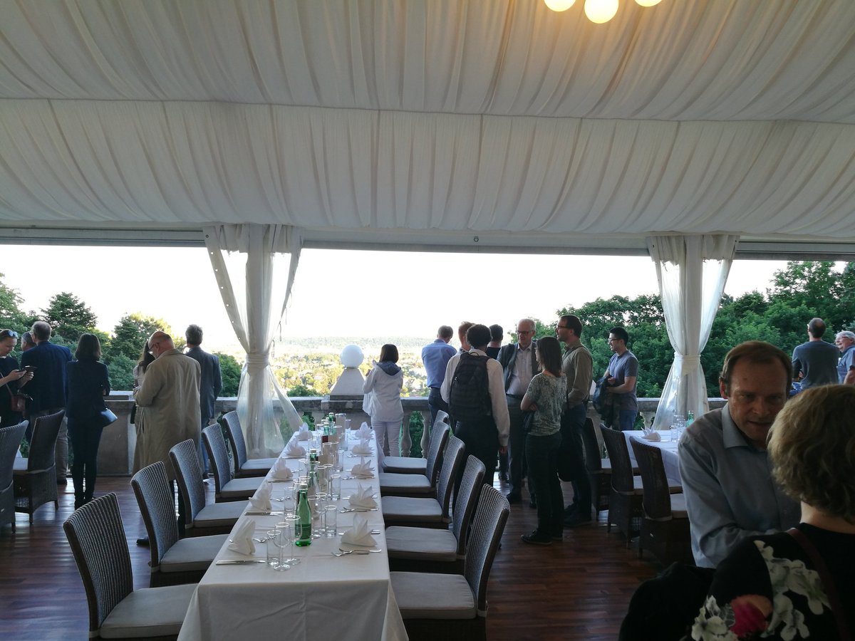 Maria_Kehrer's tweet photo. Dinner with a quaint view @EUResources #MinFuture https://t.co/Vc3XpwZllp