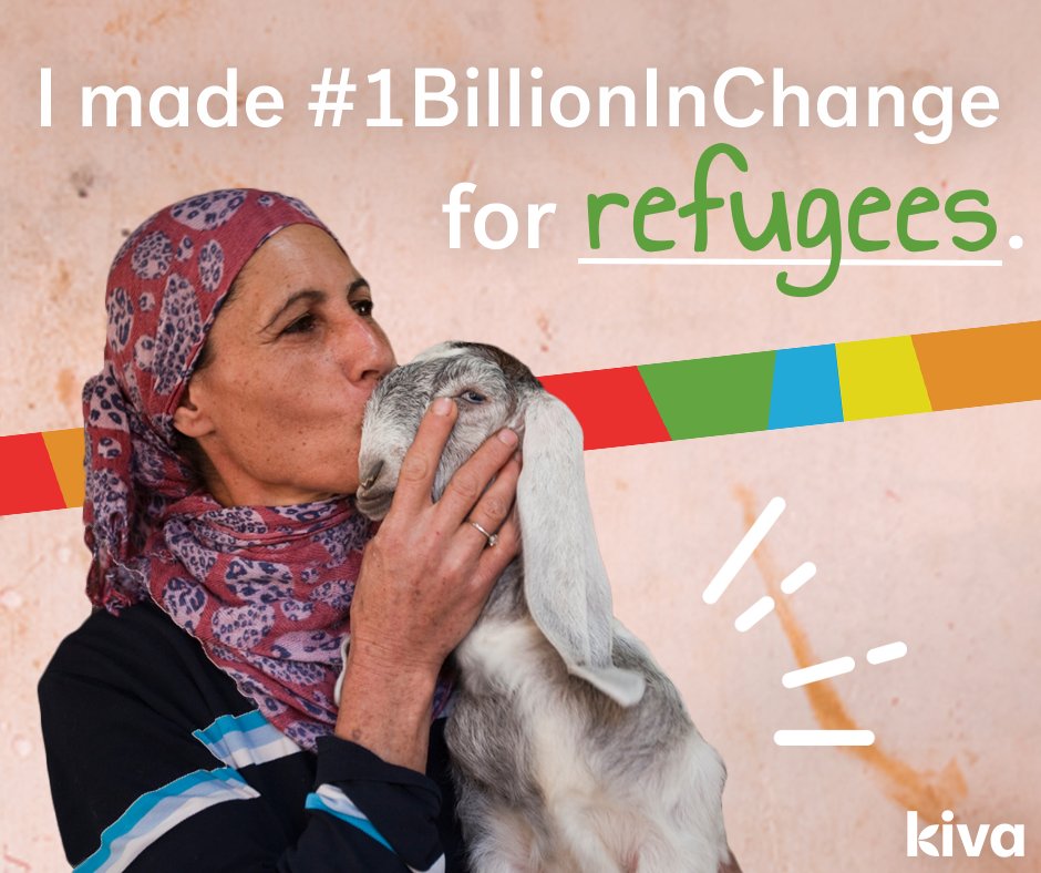 Kiva's tweet photo. When people join together &amp; act, the world changes for millions. I just helped make #1BillionInChange! Join in? https://t.co/9oCm0bufpA https://t.co/Ovmo89Cu2T
