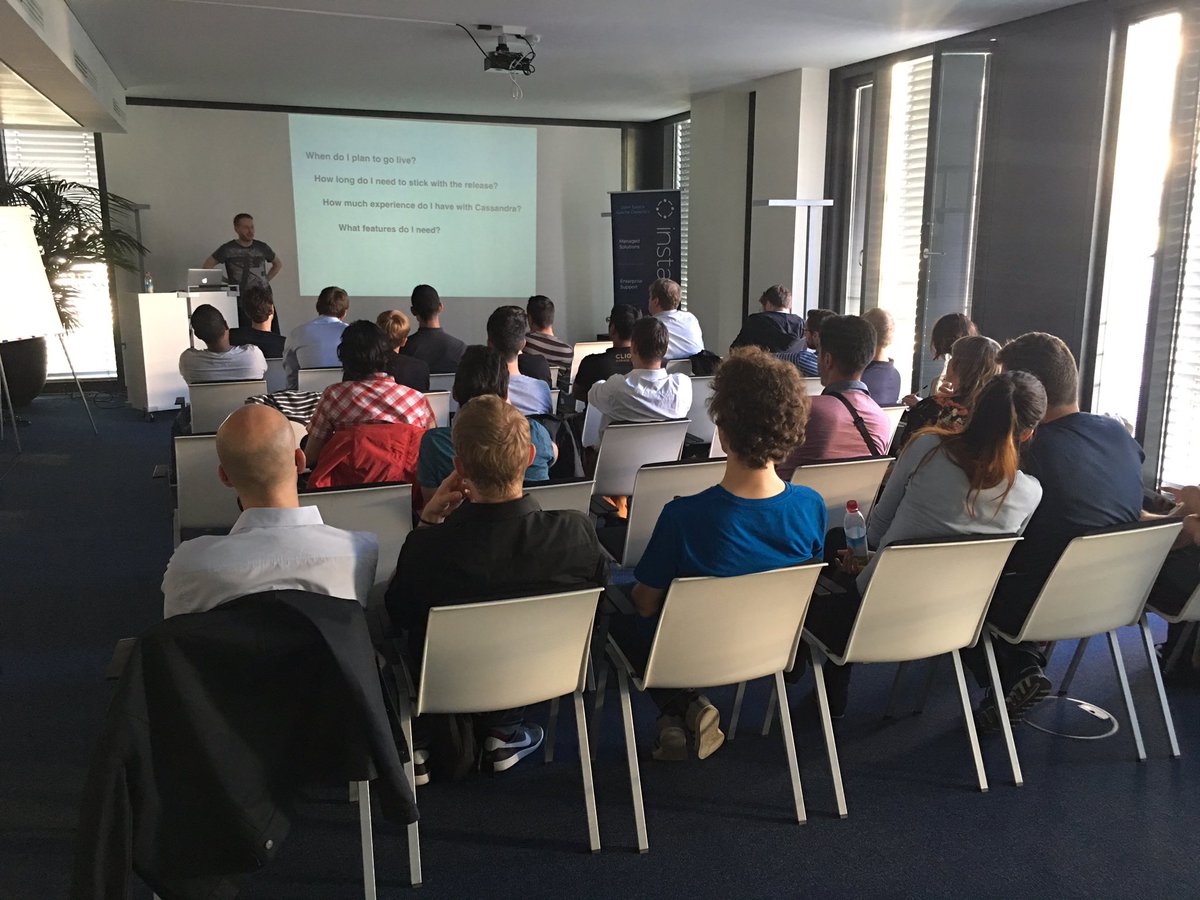 munichnosql's tweet photo. Listening @spodkowinski speaking on Apache Cassandra: Past, Present and Future. https://t.co/H5lwRToeUO