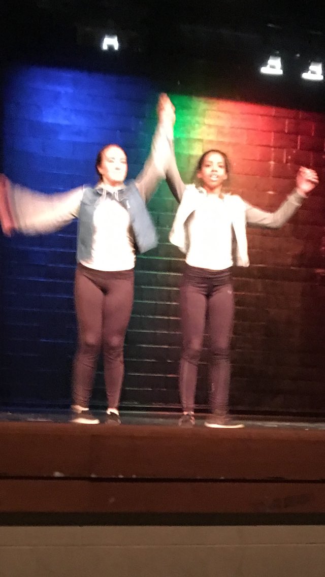 STJTWEET's tweet photo. Shakira and Erika grace the #springDanceRecital with their award winning first place routine #selfChoreography @LasersNation @LaserStudents https://t.co/U8X5lacFNq