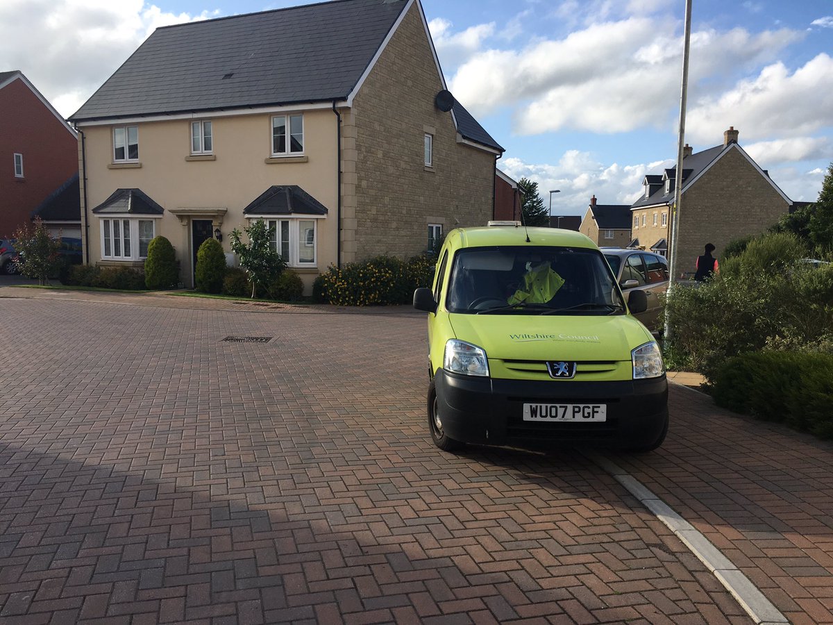PaulBroomham's tweet photo. @wiltscouncil great parking! Blocking the pavement and on a junction! https://t.co/qTWD44XrwL
