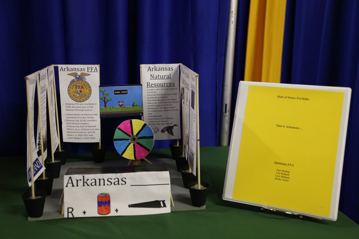 ArkansasFFA's tweet photo. Have you voted for your favorite Hall of States booth yet? If not, hurry over to @ATUCFFA to cast your vote! #TransformARFFA https://t.co/Xm0l2XUHJO