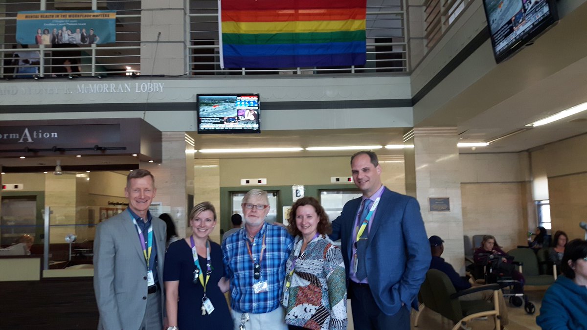 DianaHooper's tweet photo. Proudly displaying the Pride Flag @MGHToronto. Happy #PrideMonth everyone! https://t.co/ydbRKfBNKI
