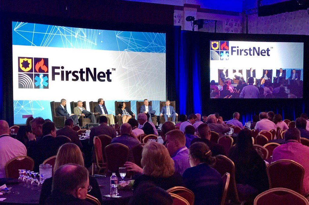 billschrier's tweet photo. The #FirstNet Q&amp;A session at #SPOCFest wrestles with BYOD, #911 center connectivity, who gets priority and more ... https://t.co/yrfcnTqDDm