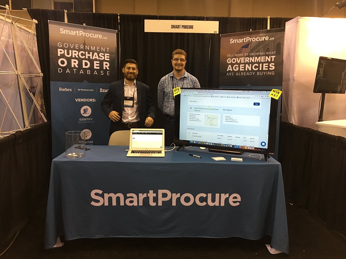 Find us at the 2017 Sports, Inc. Show Booth 613. Take a free test of our product and enter to win a 40" Smart TV. <a href="/SmartProcureUS/">SmartProcure</a>