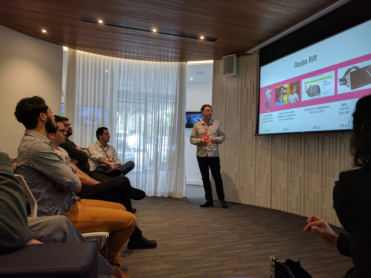 cruel_byte's tweet photo. Today we went to the Full Sail Experience Center in Sao Paulo to talk about #VR and #AR! Great talk, everyone! #gamedev #VRdev #talk https://t.co/jSPAnzhvwN