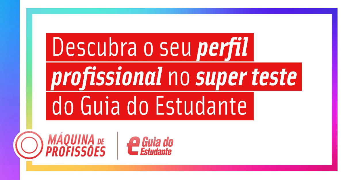 guiadoestudante's tweet photo. #TesteVocacional Que tal descobrir agora qual é o seu perfil profissional? https://t.co/PVw2kk1jH1 Conte para o Guia! https://t.co/qXfmOaqRhB