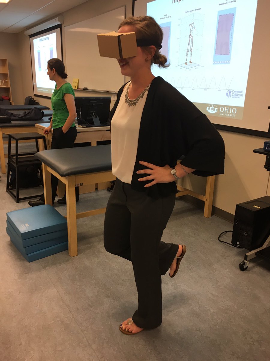 UVASportMedConf's tweet photo. Participants exploring virtual reality options for the clinic in lab with @Dusty_Grooms &amp; @abbey_fenwick https://t.co/uPaZNlPcA3