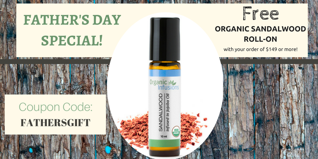 OInfusions's tweet image. Free Sandalwood Roll-On with your order of $149 or more! Coupon Code: FATHERSGIFT #EssentialOils #Aromatherapy #Sandalwood #OrganicOils